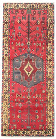 88X227 Afshar/Sirjan Orientalisk Hallmatta Röd/Beige (Ull, Persien/Iran) Carpetvista
