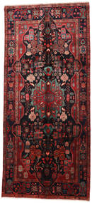Tapete Oriental Nahavand 160X360 Passadeira Vermelho Escuro/Vermelho (Lã, Pérsia/Irão)