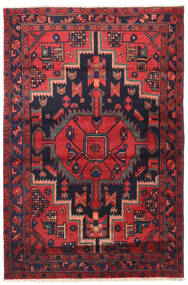  Orientalisk Nahavand Matta 110X163 Röd/Mörklila Ull, Persien/Iran Carpetvista