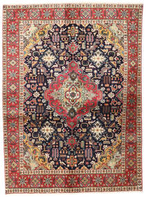 絨毯 ペルシャ タブリーズ 137X187 レッド/ベージュ (ウール, ペルシャ/イラン)
