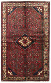  Persialainen Hosseinabad Matot 140X232 Tummanpunainen/Punainen Carpetvista