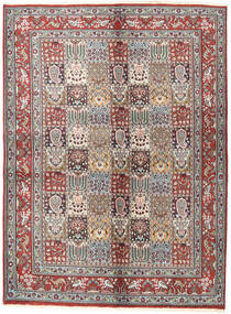  Orientalisk Moud Matta 145X197 Röd/Grå Ull, Persien/Iran Carpetvista