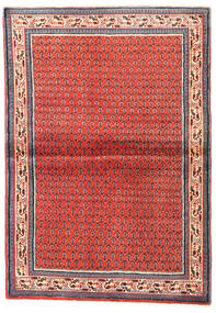  Persisk Sarough Mir Matta 108X155 Röd/Grå Carpetvista