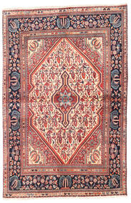 Persian Jozan Rug 107X160 Red/Beige Carpetvista