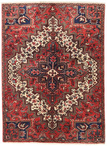 Tappeto Persiano Heriz 137X187 Rosso/Rosso Scuro (Lana, Persia/Iran)