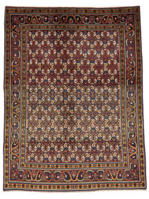 絨毯 ペルシャ ウィス 133X175 ブラック/茶色 (ウール, ペルシャ/イラン)