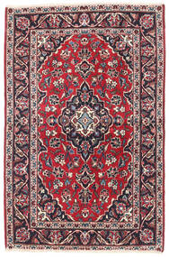 Tapis Kashan 95X150 Rouge/Rose Foncé (Laine, Perse/Iran)