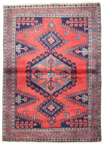 110X155 Tapete Wiss Oriental Vermelho/Porpora Escuro (Lã, Pérsia/Irão) Carpetvista