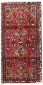  Hamadan Teppich 100X205 Persischer Wollteppich Rot/Dunkelrot Klein Carpetvista