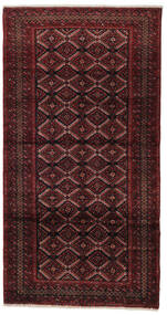 絨毯 オリエンタル バルーチ 105X200 ダークレッド/レッド (ウール, ペルシャ/イラン)