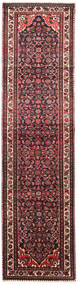  85X330 Hosseinabad Teppich Läufer Rot/Dunkelrot Persien/Iran Carpetvista