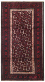 106X195 Beluch Matta Orientalisk Mörkröd/Röd (Ull, Persien/Iran) Carpetvista