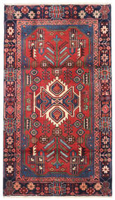 100X180 Nahavand Matta Orientalisk Röd/Mörkrosa (Ull, Persien/Iran) Carpetvista