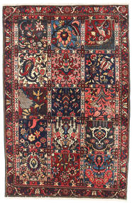 Bakhtiar Teppe 98X148 Rød/Mørk Grå Ull, Persia/Iran Carpetvista