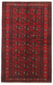 絨毯 バルーチ 127X206 ダークレッド/レッド (ウール, ペルシャ/イラン)