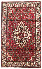 Hosseinabad Matta 110X180 Röd/Mörkröd Ull, Persien/Iran Carpetvista