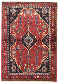  Nahavand Rug 115X160 Persian Wool Red/Dark Grey Small Carpetvista