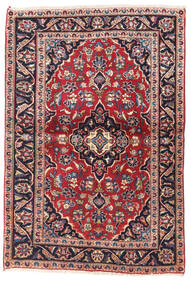 Dywan Orientalny Keszan 100X145 Czerwony/Ciemno Różowy (Wełna, Persja/Iran)