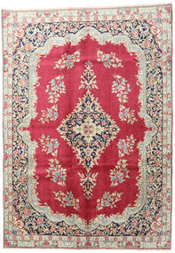 195X275 Alfombra Kerman Oriental Rojo/Beige (Lana, Persia/Irán) Carpetvista