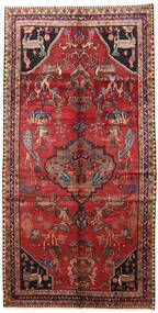  Persischer Lori Teppich 158X310 Läufer Rot/Dunkelrosa (Wolle, Persien/Iran)