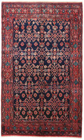  Persischer Nahavand Teppich 160X260 Rot/Dunkellila Carpetvista