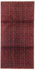 Tapete Balúchi 105X195 Vermelho Escuro/Vermelho (Lã, Pérsia/Irão)