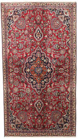  Orientalsk Mashad Teppe 140X245 Rød/Mørk Rød Ull, Persia/Iran Carpetvista