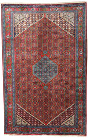 Zanjan Teppich 195X302 Rot/Dunkelrot Wolle, Persien/Iran Carpetvista