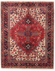  Oriental Heriz Rug 138X174 Red/Dark Red Wool, Persia/Iran Carpetvista