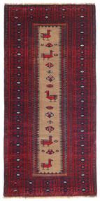 78X160 Dywan Orientalny Beludż Patina Ciemnoczerwony/Ciemnofioletowy (Wełna, Persja/Iran) Carpetvista