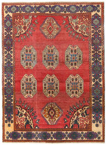 Tapete Persa Shiraz Patina 155X212 Vermelho/Bege (Lã, Pérsia/Irão)