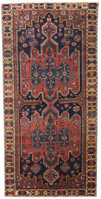 絨毯 バクティアリ パティナ 145X303 廊下 カーペット レッド/ダークグレー (ウール, ペルシャ/イラン)