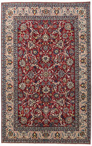  Yazd Patina Rug 198X312 Vintage Persian Wool Red/Dark Pink Carpetvista