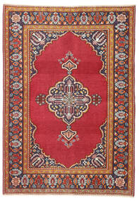  Persialainen Keshan Patina Matot Matto 103X146 Punainen/Tumma Pinkki (Villa, Persia/Iran)