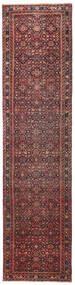 79X317 絨毯 オリエンタル ホセイナバード パティナ 廊下 カーペット レッド/茶色 (ウール, ペルシャ/イラン) Carpetvista