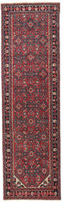 絨毯 ハマダン パティナ 75X255 廊下 カーペット レッド/ダークグレー (ウール, ペルシャ/イラン)