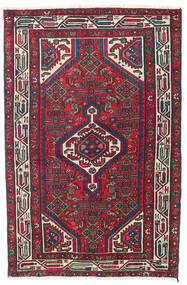 100X153 Dywan Hamadan Patina Orientalny Czerwony/Ciemno Różowy (Wełna, Persja/Iran) Carpetvista