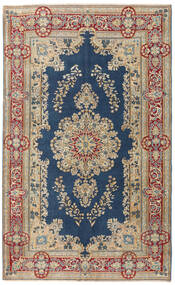  Kerman Patina Rug 147X240 Persian Wool Beige/Dark Blue Small Carpetvista