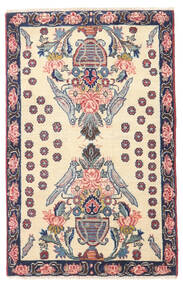60X100 絨毯 オリエンタル アフシャル/Sirjan ベージュ/グレー (ウール, ペルシャ/イラン) Carpetvista