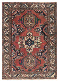 110X153 Heriz Patina Rug Oriental Brown/Dark Red (Wool, Persia/Iran) Carpetvista