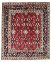 絨毯 ペルシャ タブリーズ パティナ 195X232 レッド/グレー (ウール, ペルシャ/イラン)