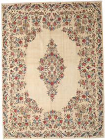  Kerman Patina Rug 308X410 Persian Wool Beige/Orange Large Carpetvista