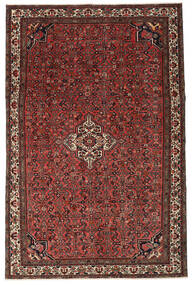 絨毯 ペルシャ ホセイナバード パティナ 214X326 レッド/茶色 (ウール, ペルシャ/イラン)