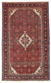 絨毯 ハマダン パティナ 133X210 レッド/ダークレッド (ウール, ペルシャ/イラン)