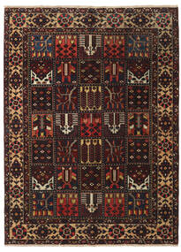  バクティアリ パティナ 絨毯 146X197 ペルシャ ウール ダークレッド/茶色 小 Carpetvista