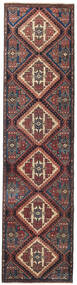 絨毯 オリエンタル ハマダン パティナ 70X283 廊下 カーペット レッド/ダークグレー (ウール, ペルシャ/イラン)