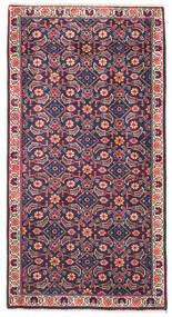 Sarouk Rug Rug 60X111 Red/Dark Purple Wool, Persia/Iran Carpetvista