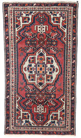 52X97 Hamadan Patina Teppich Orientalischer Rot/Dunkelgrau (Wolle, Persien/Iran) Carpetvista
