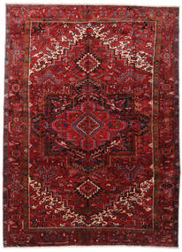 Heriz Teppich 295X403 Dunkelrot/Rot Großer Wolle, Persien/Iran Carpetvista