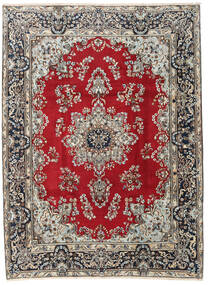 222X297 Yazd Rug Oriental Grey/Dark Red (Wool, Persia/Iran) Carpetvista